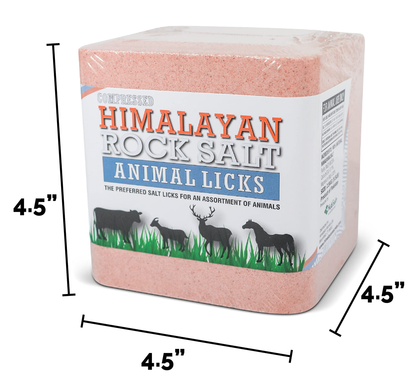 Himalayan Secrets Pink Salt Lick for Livestock & Wildlife, 5.5LB, Pure & Natural, Model CHRSAL