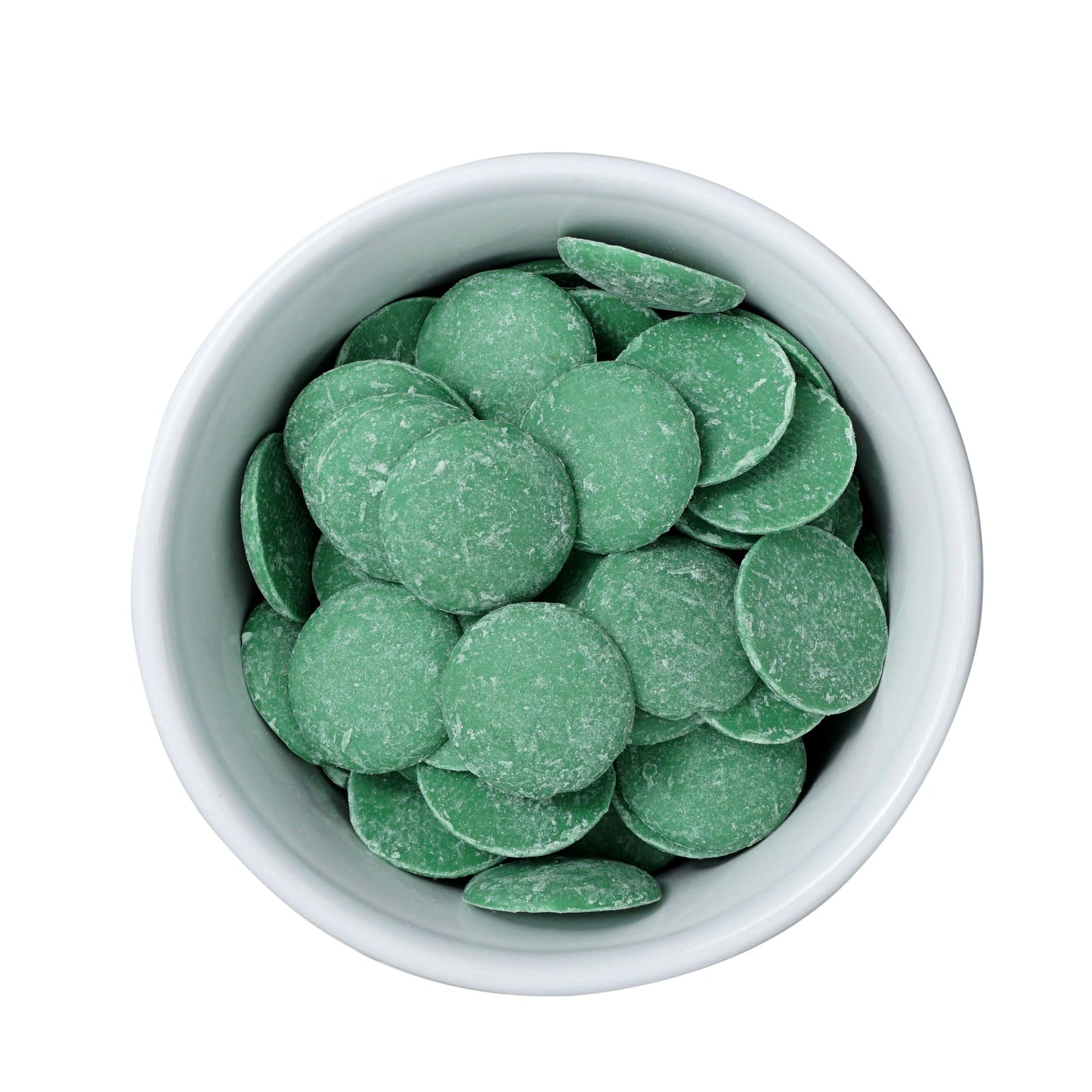 Green Chocolate Melting Wafers, 12 Ounce Bulk Bag, Green Chocolate, Green Candy, Melting Chocolate Candy Discs For Baking, Dippi