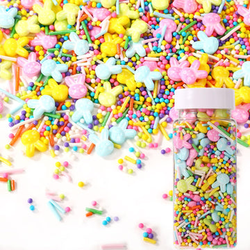 Easter Sweets Sprinkles, 100g Easter Edible Sprinkle Mix Easter Cupcake Toppers Edible Sprinkle Mix Bunny Cake Topper Assorted E