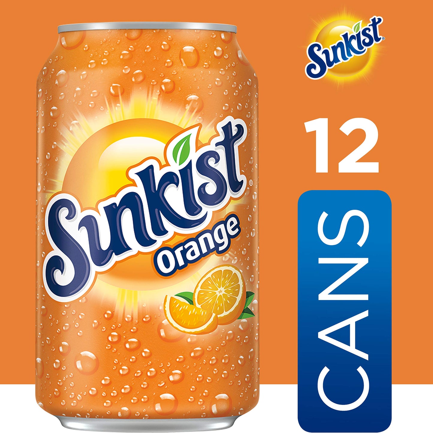 Sunkist Orange Soda  12 Fl Oz (Pack of 12)