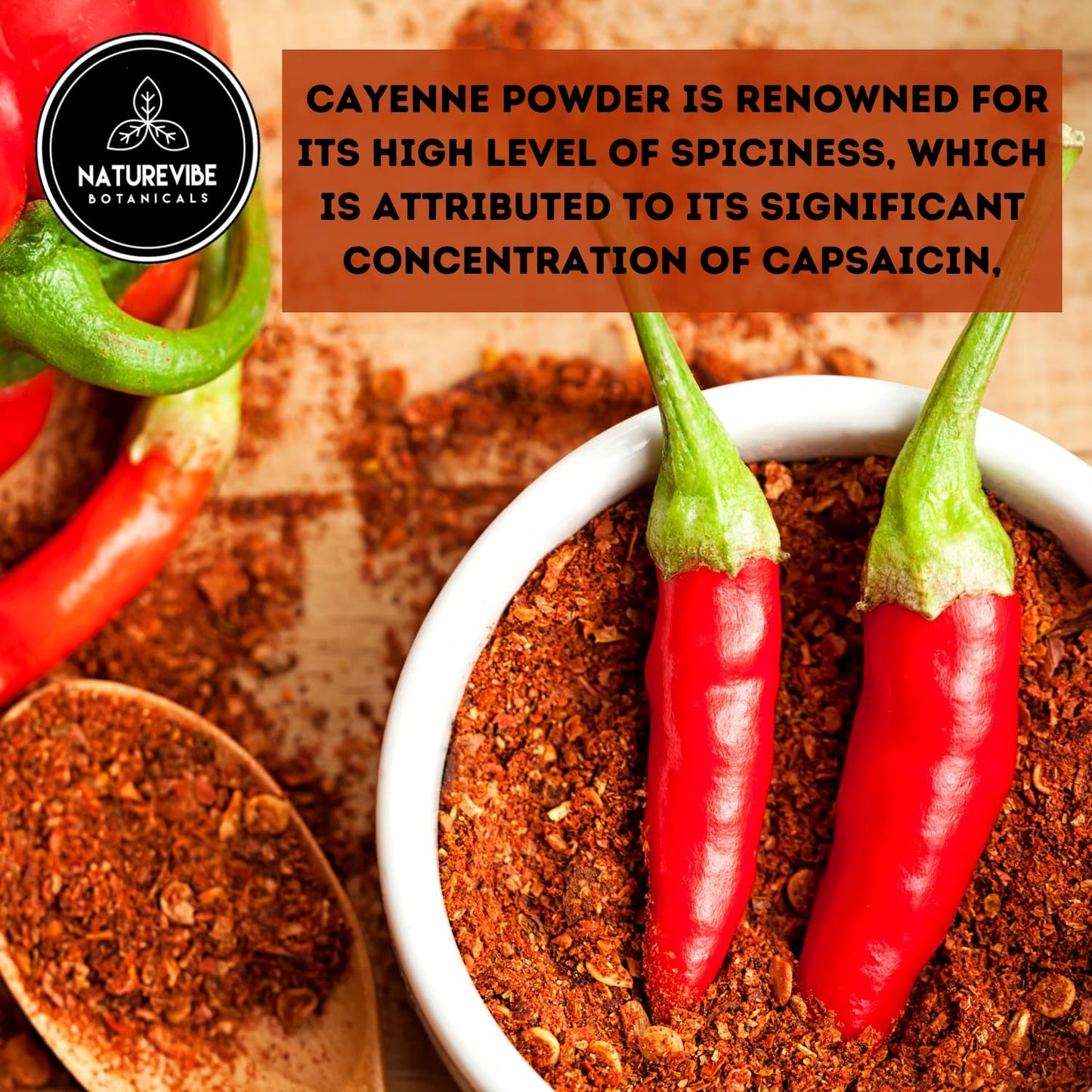 Cayenne Pepper Powder 2lb by Naturevibe Botanicals | Cayenne Seasoning | Hot & Spicy Flavor | Great for Cooking & Hot Sauces (32