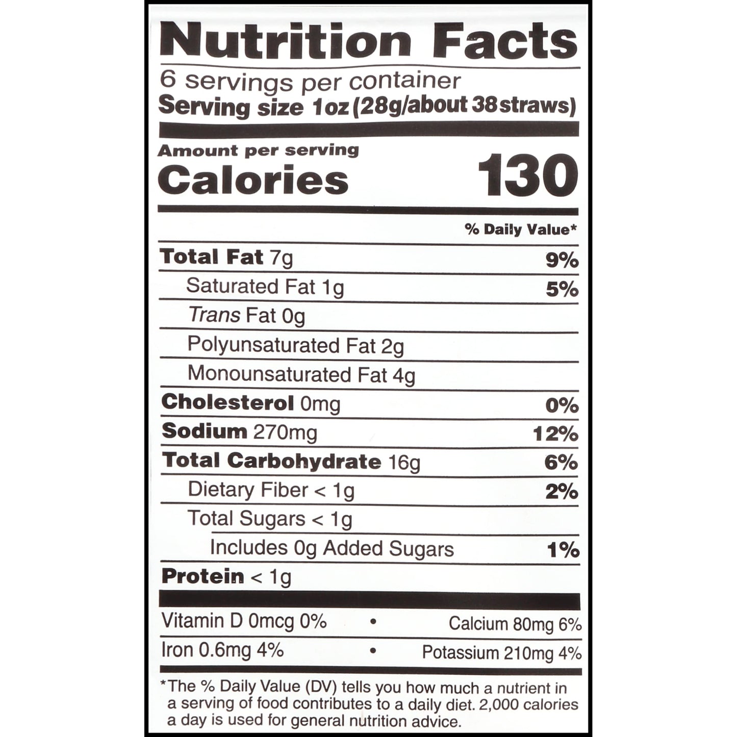 Sensible Portions Garden Veggie Straws, Zesty Ranch, 6 Oz (Pack Of 12)