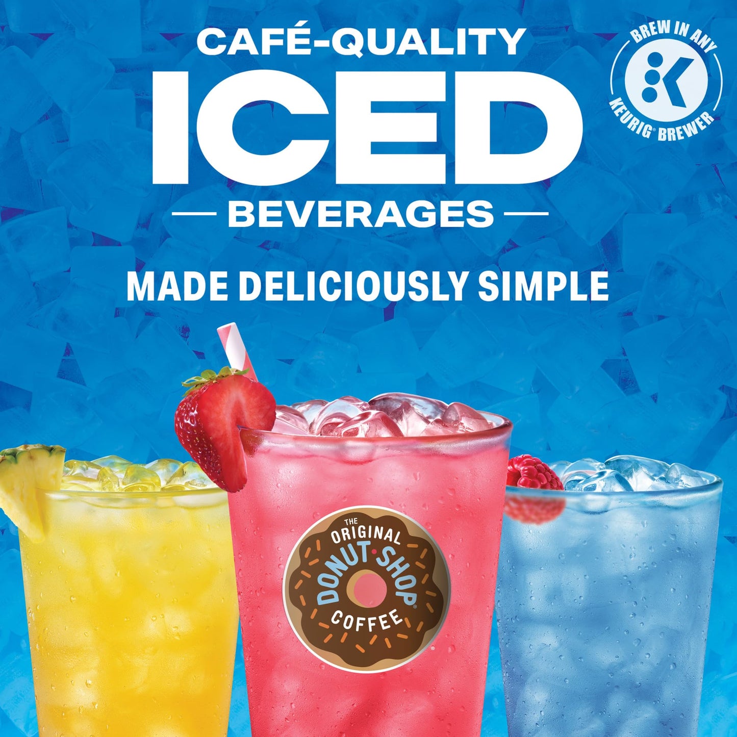 The Original Donut Shop Iced Refreshers, Mango Dragonfruit Lemonade Flavor, Keurig Single Serve K-Cup Pods, 60 Count (6 Packs Of