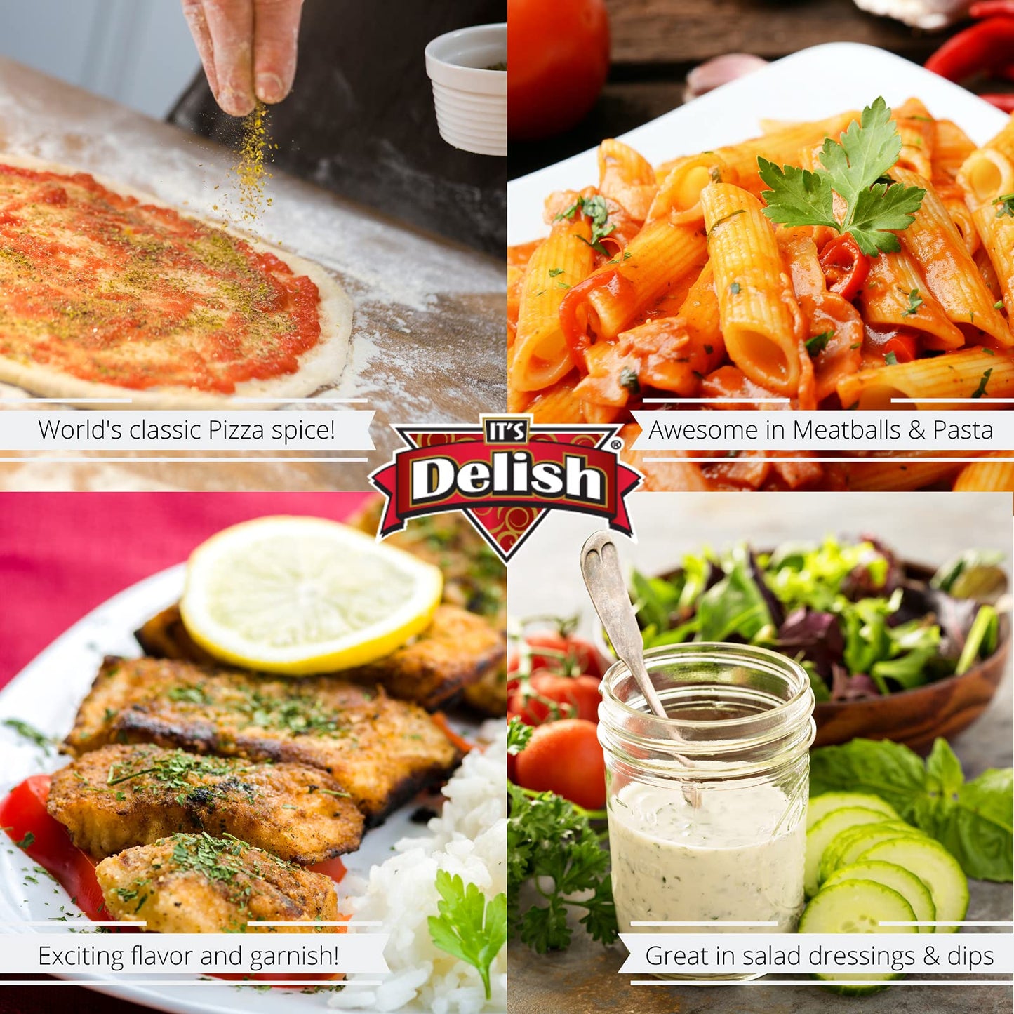 Oregano Leaves By Its Delish, 5 Lbs Bulk Bag | Fresh Dried Oregano Leaves Flakes | Kosher Spice And Seasoning
