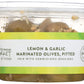 MEDITERRANEAN MARKET BY DIVINA Pitted Marinated Lemon Garlic Olives, 8.1 OZ