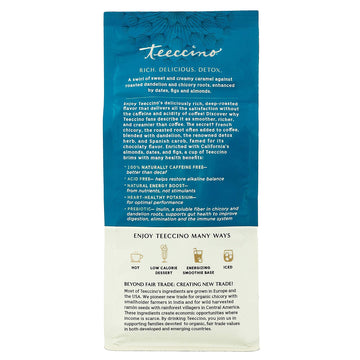 Teeccino Dandelion Caramel Nut Herbal Coffee - Medium Roast, Caffeine-Free, Gluten Free, 10 oz
