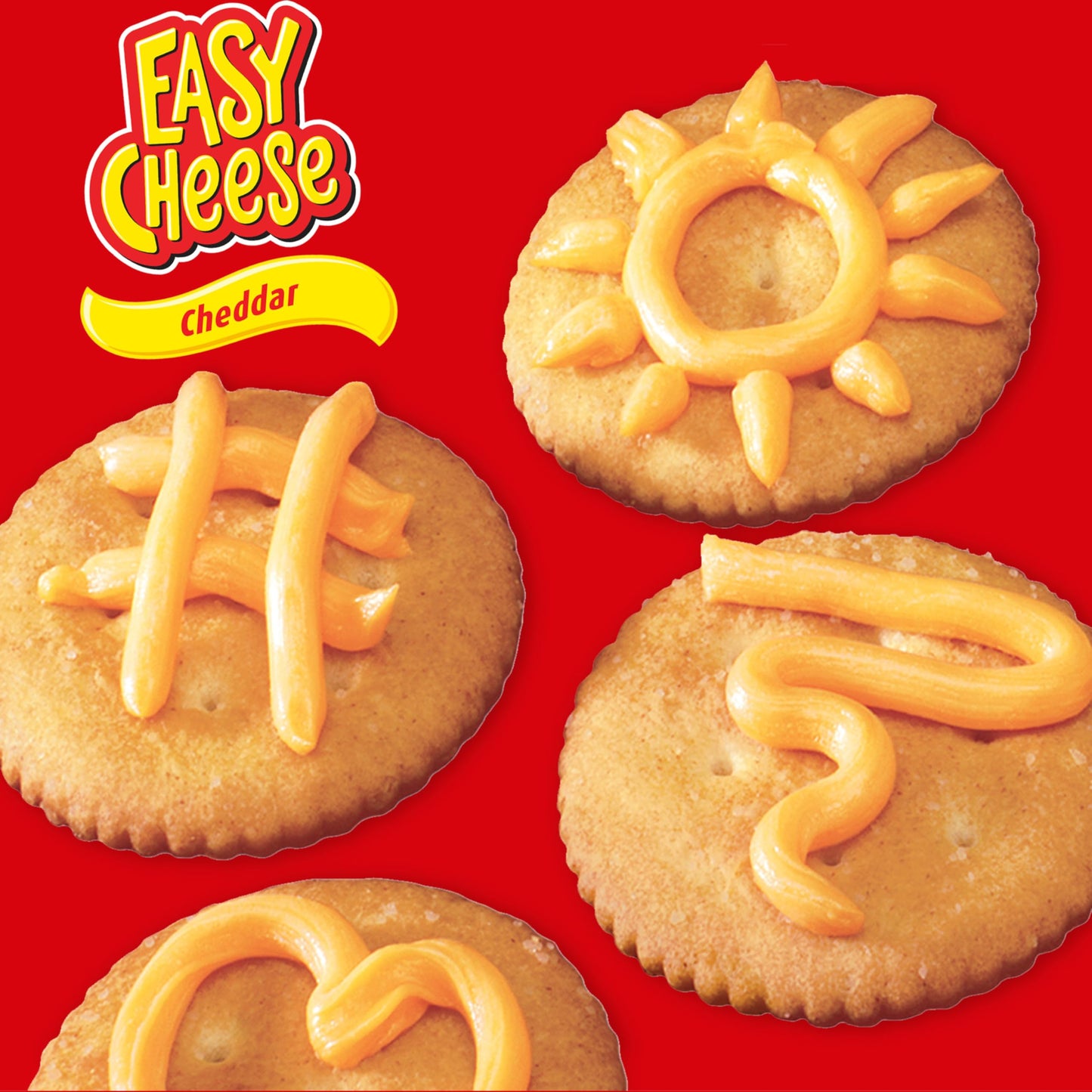 EASY CHEESE Cheddar Cheese Snack, 12 - 8 oz Cans