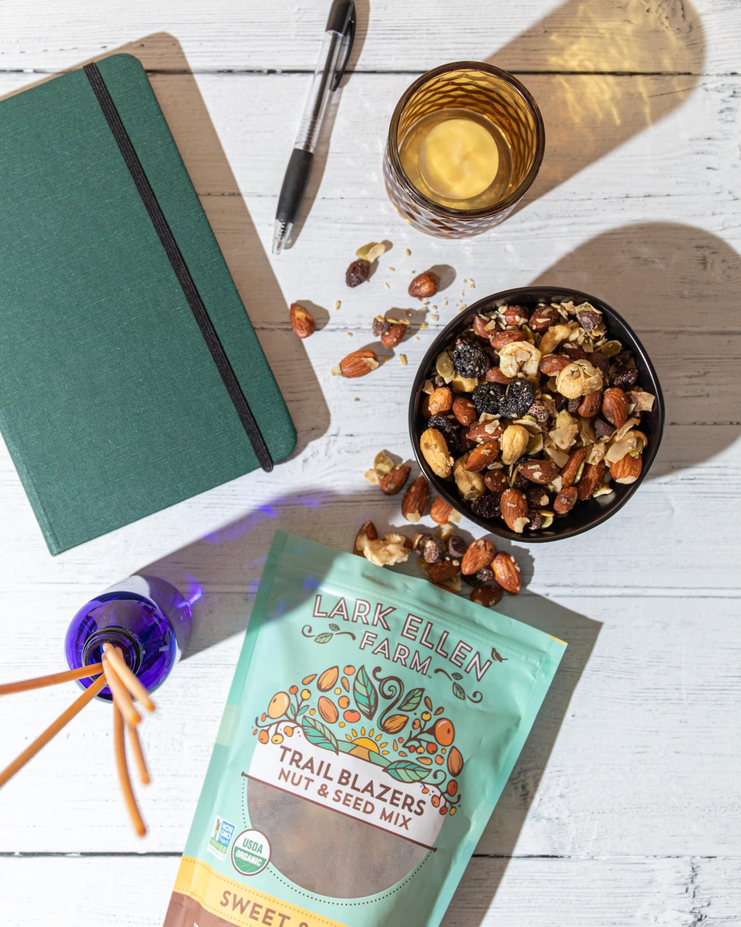 Lark Ellen Farm Sweet And Salty Nut And Seed Trail Mix, Gluten Free Trail Mix Bags, Grain Free Healthy Snacks, Certified Organic