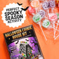 Small Halloween Gingerbread House Kit, DIY Cookie Decorating Activity, Supplies Included, 6.88 Ounces