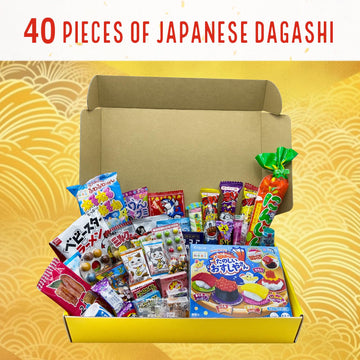 OHIMESAMA Japanese Snack Assortment - 40 pcs, 32 Types of DAGASHI, Snack S  (L)