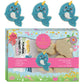 Narwhal Designer Cookie Kit - Decorate 8 Narwhal-Shaped Sugar Cookies with Edible Glitter & Accessories - Nut-Free, Dairy-Free, 