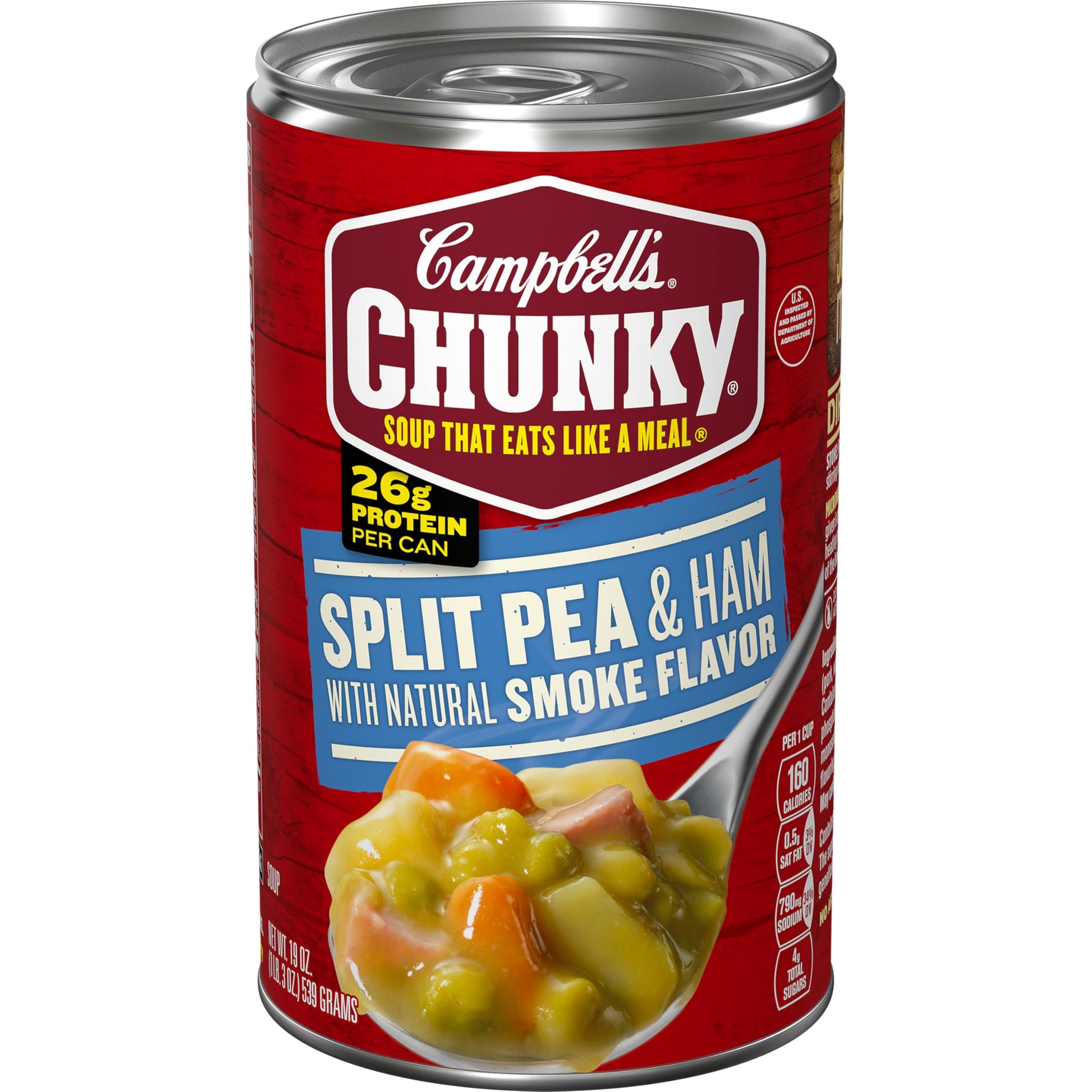 Campbells Chunky Soup, Split Pea Soup With Ham, 19 Oz Can