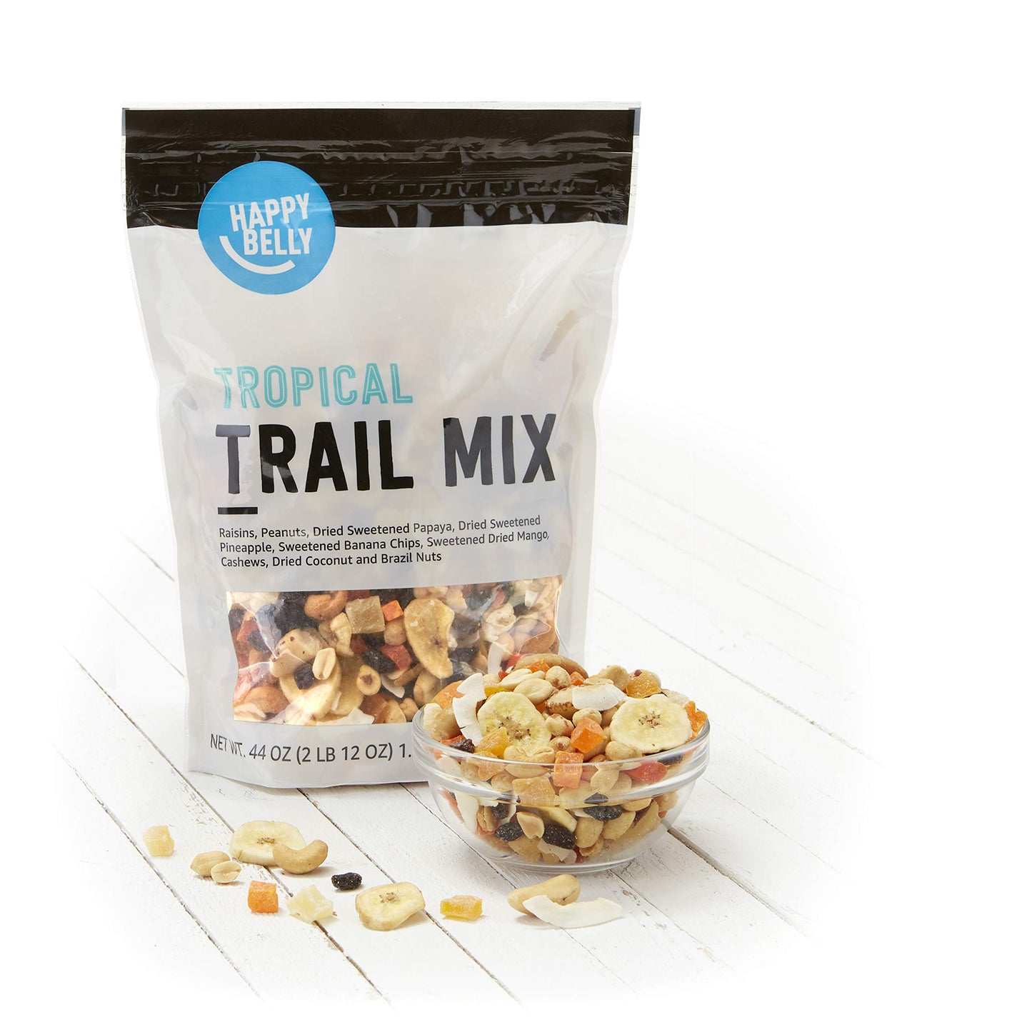 Happy Belly Trail Mix, Tropical Flavor, 44 Ounce (Pack of 1)