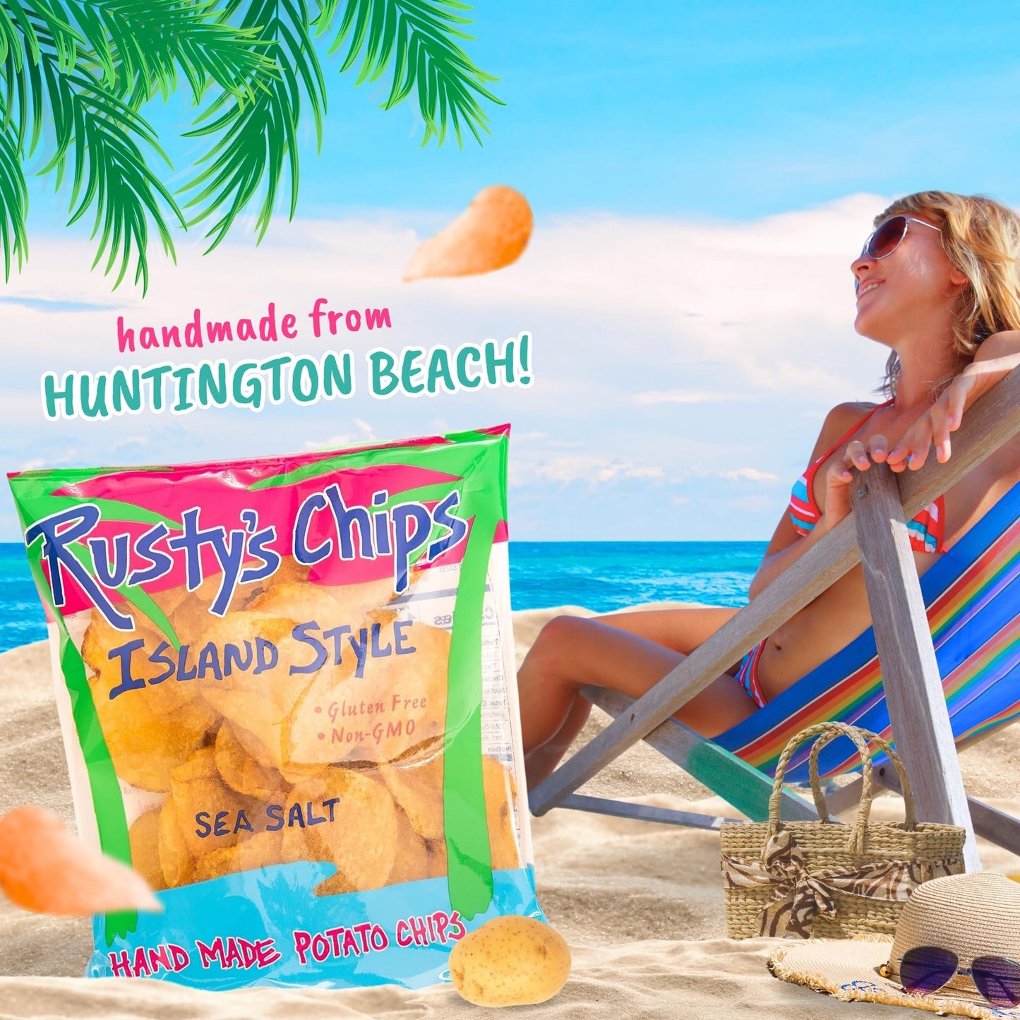 Rustys Chips - Handmade Healthy Crunchy Potato Chips, Gluten Free Snacks - No Preservatives, Non-GMO, Vegan, Seed Oil Free, Heal