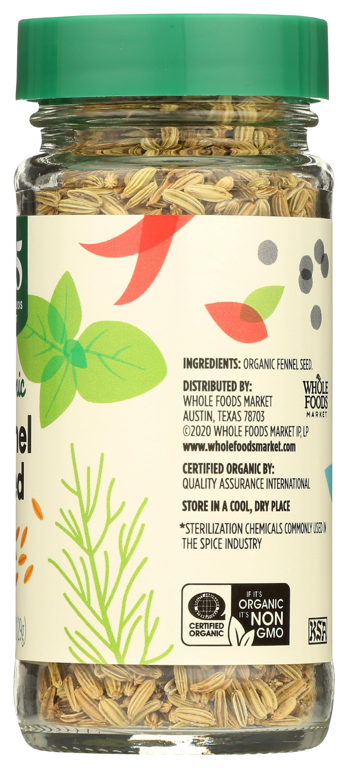 365 by Whole Foods Market, Organic Fennel Seed, 1.02 Ounce