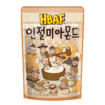 [Official Gilim HBAF] Korean Injeolmi Rice Cake Chocolate Almonds Nut Protein Snack | After-School, Work, Travel Camping Party S