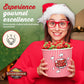 Stonehedge Farms Christmas Kettle Corn - 26 Ounce Barrel - Deliciously Old Fashioned - Red, And Green Popcorn