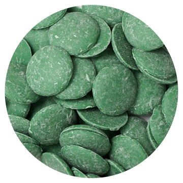 Green Chocolate Melting Wafers, 12 Ounce Bulk Bag, Green Chocolate, Green Candy, Melting Chocolate Candy Discs For Baking, Dippi