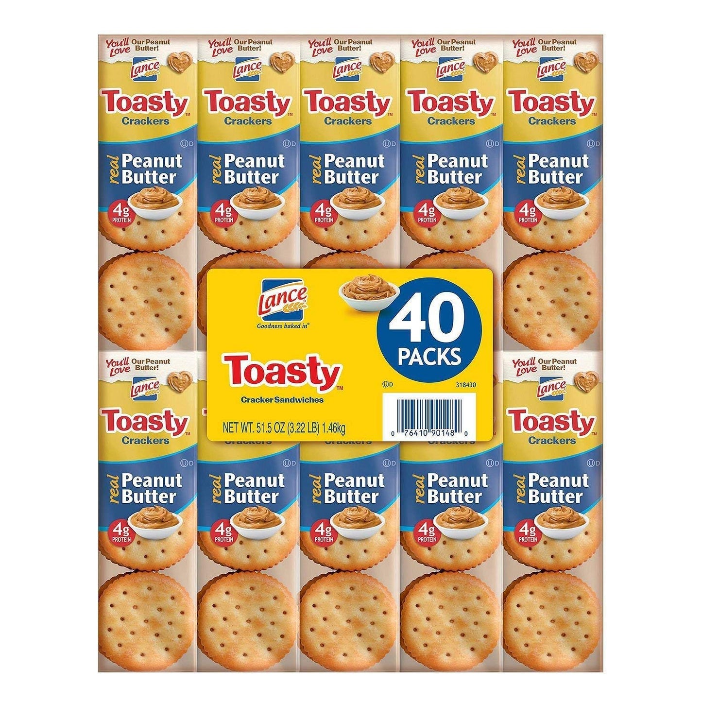Lance Toasty Peanut Butter Sandwich Crackers (40 Count)