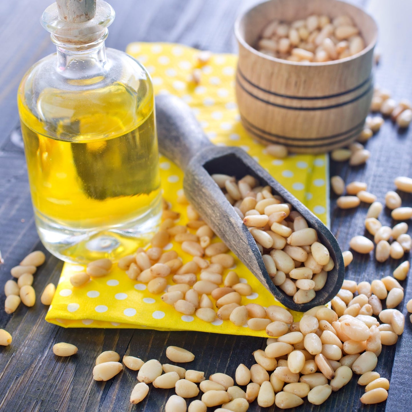 Raw Pine Nuts 4 Pounds (64 oz) | Whole Natural Unsalted Pignolias | Healthy Snack & Great for Cooking, Baking, Salads, Pesto Sau