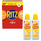 Ritz Original Crackers And Easy Cheese Cheddar Snack Variety Pack, 1 Family Size Box & 2 Cans