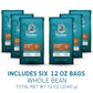 Caribou Coffee, Medium Roast Whole Bean Coffee - Caribou Blend 72 Ounces (6 Bags of 12 Ounces)