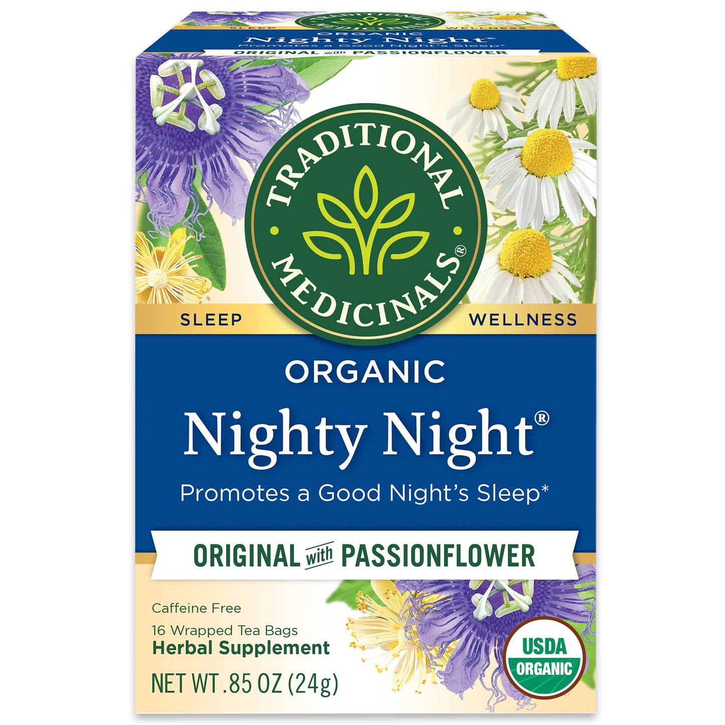 Traditional Medicinal's Nighty Night Herb Tea, 16 Count (Pack of 3)