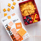 Fiber Gourmet Thinables Baked Cheese Crackers Healthy Low Net Carb Keto - Real Cheddar, High Fiber, 70 Calories, 6g Net Carbs, 1