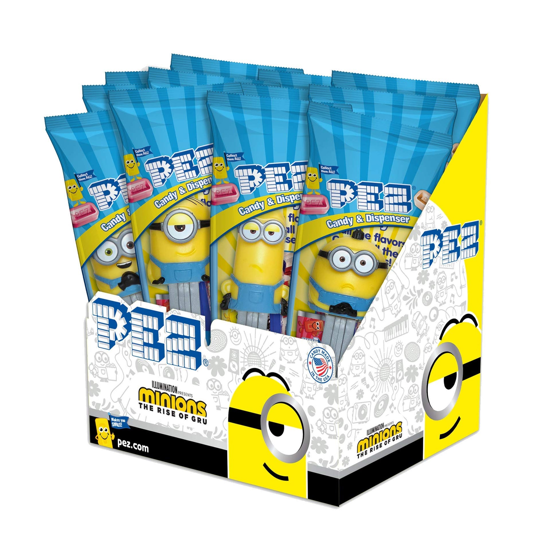 Pez Candy Minions Assorted Fruit (Pack Of 12)