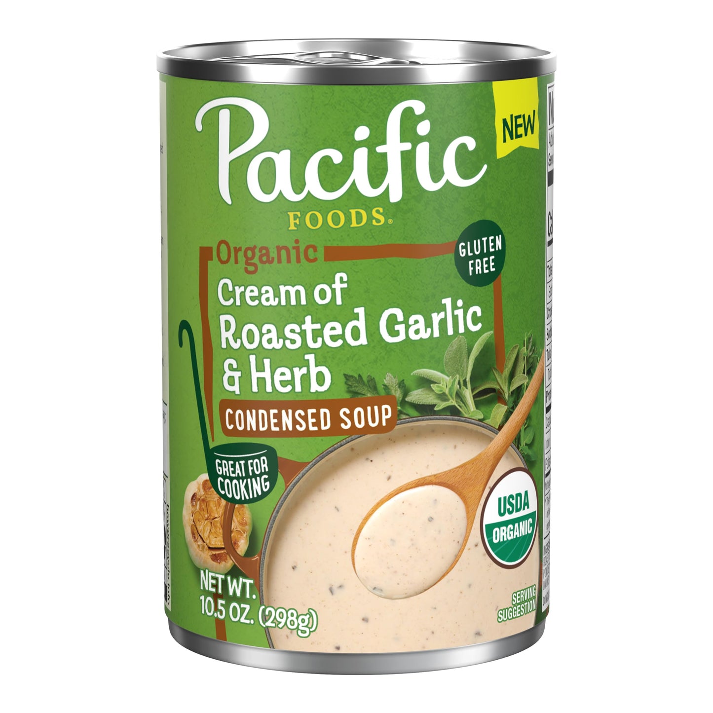 Pacific Foods Organic Condensed Cream Of Roasted Garlic And Herb Soup, 10.5 Oz Can