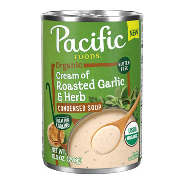 Pacific Foods Organic Condensed Cream Of Roasted Garlic And Herb Soup, 10.5 Oz Can