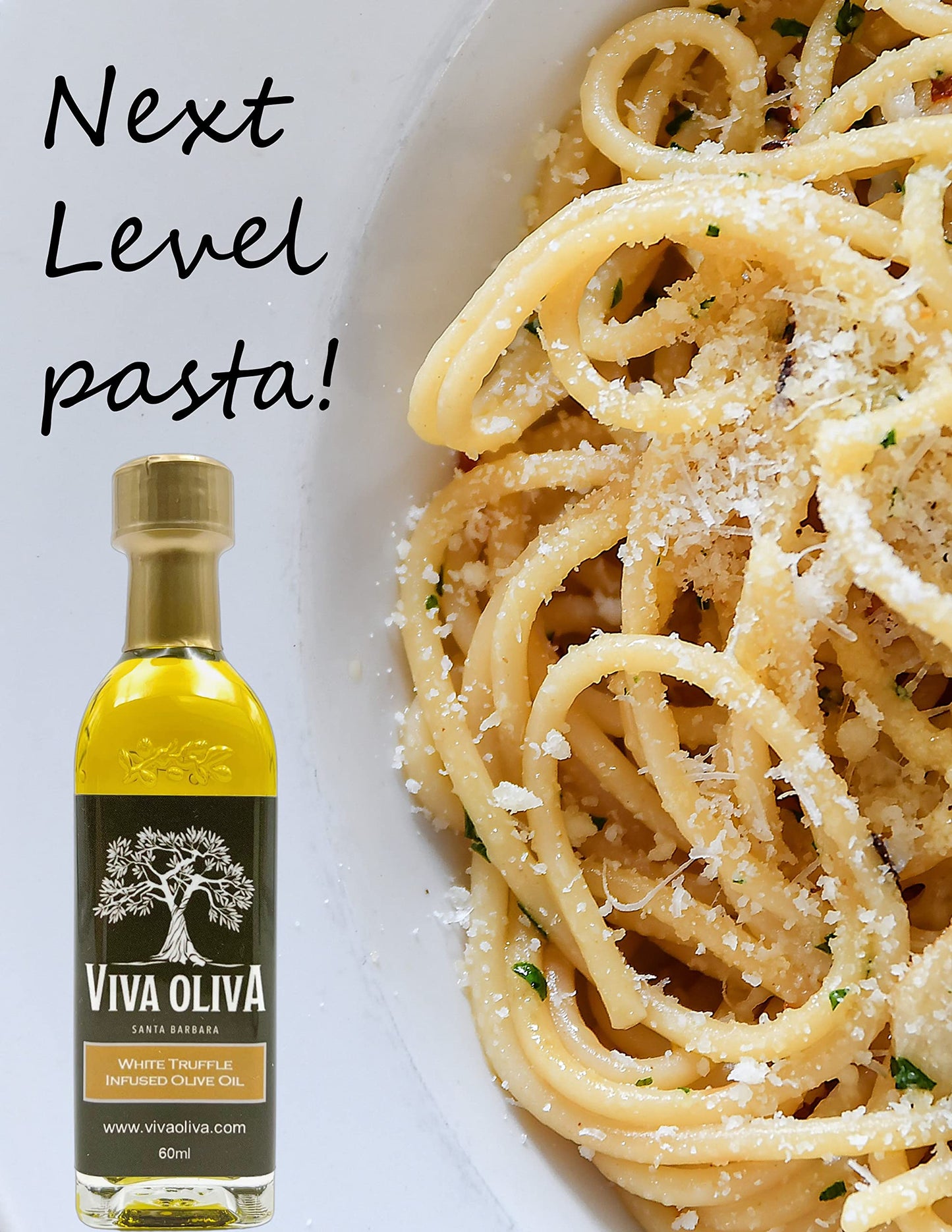 Viva Oliva Truffle Oil Gift Set - Premium White & Black Infused Olive Oil - 2.02 Fl Oz (Pack of 2)