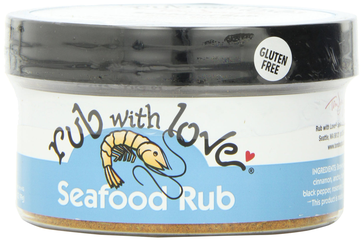 Rub with Love Seafood Rub, 3.5 Ounce, Perfect for Grilling & Seasoning, Pack of 1