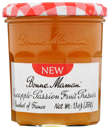 Bonne Maman Pineapple Passion Fruit Preserves  13 Oz
