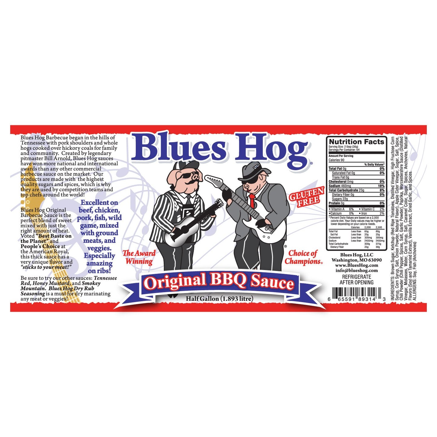 Blues Hog Original BBQ Sauce (64 oz.)