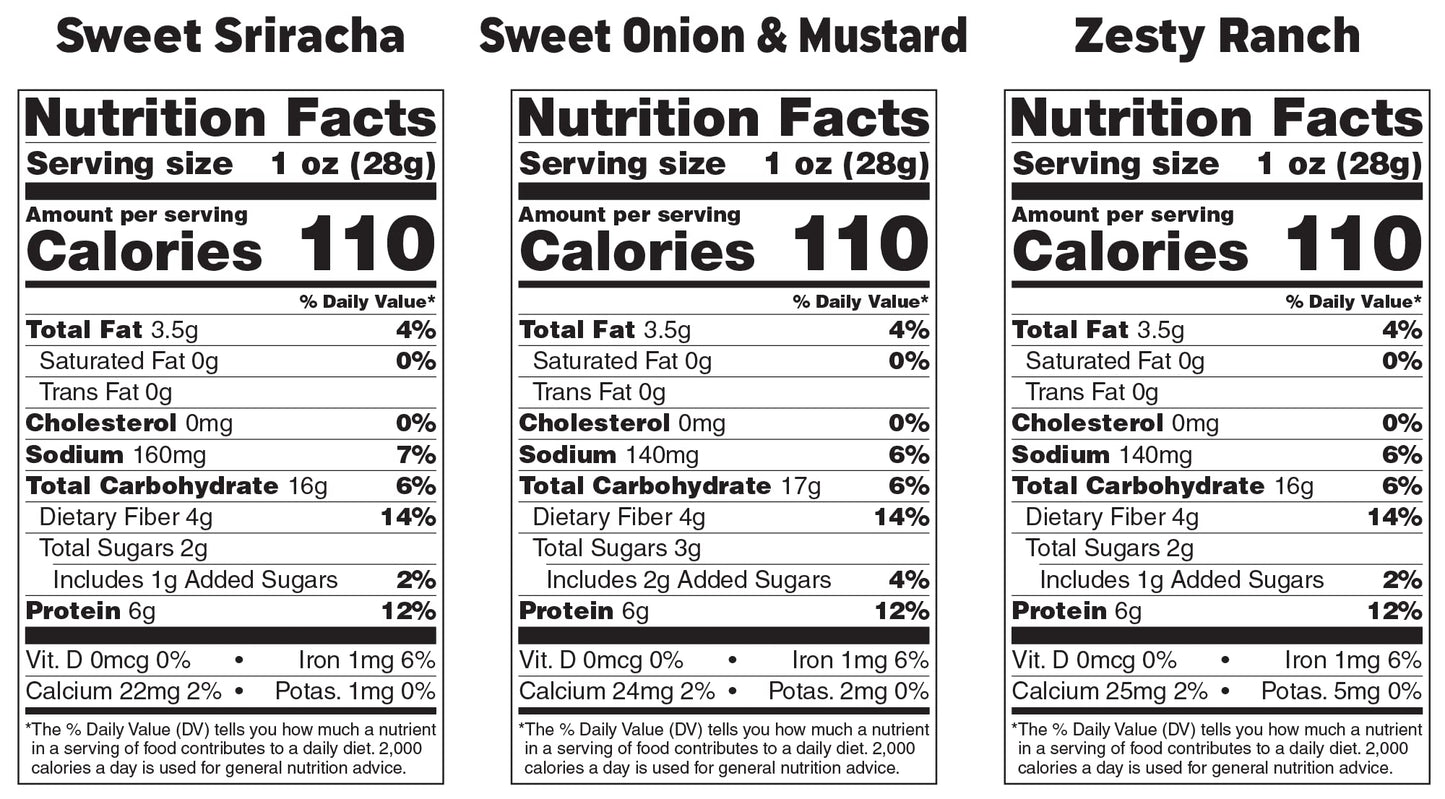 Enlightened Bada Bean Bada Boom - Plant-Based Protein, Gluten Free, Vegan, Crunchy Roasted Broad (Fava) Bean Snacks, 100 Calorie