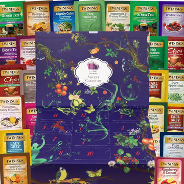 Twinings Advent Calendar Box - Tea Bags Sampler Variety Pack, 24 Different Flavors for Tea Lovers, Perfect Gift for Couples and Friends