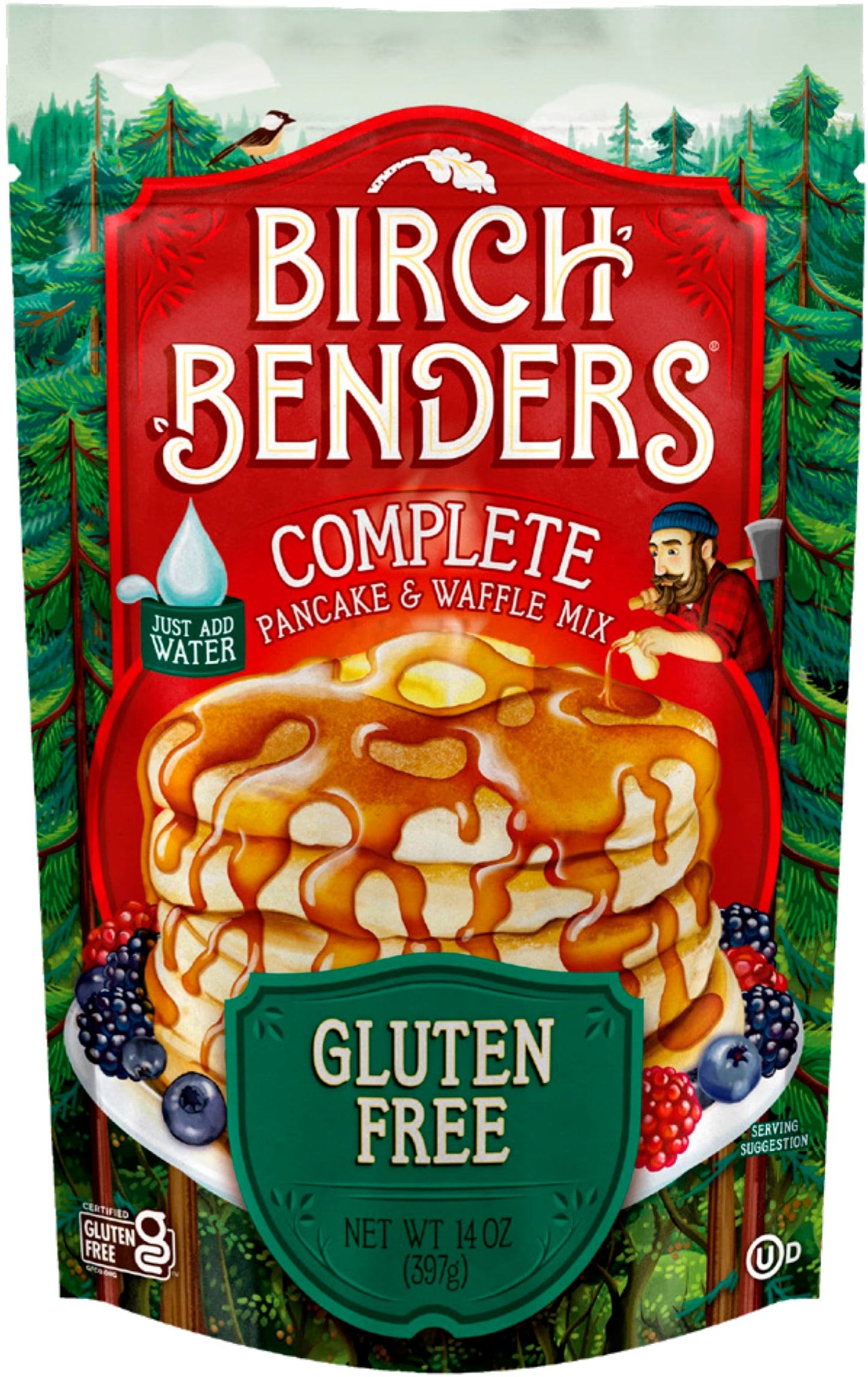Birch Benders Gluten Free Pancake And Waffle Mix, 14 Ounce (Pack Of 4)