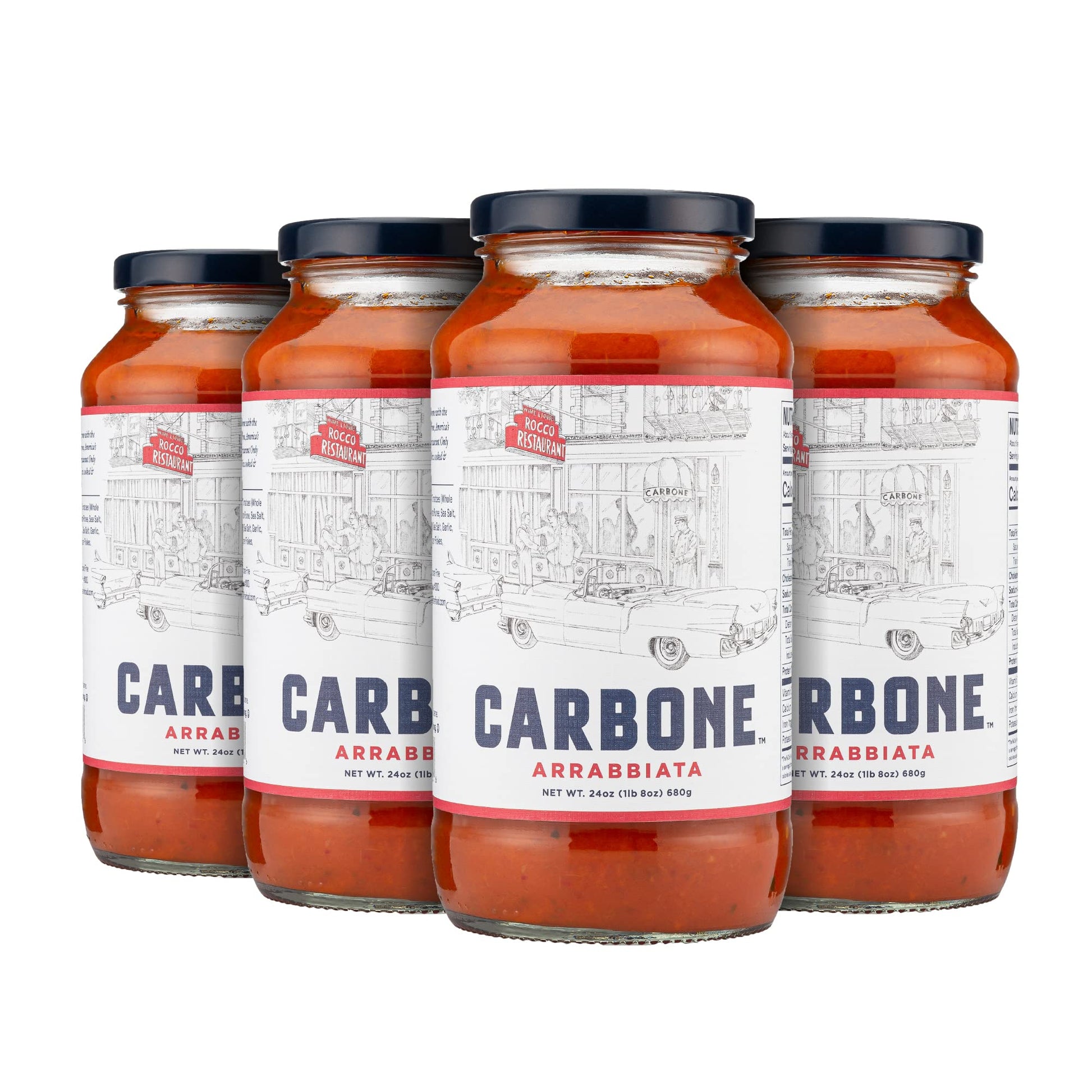 Carbone Arrabbiata Pasta Sauce | Tomato Sauce Made With Fresh & All-Natural Ingredients | Non Gmo, Vegan, Gluten Free, Low Carb