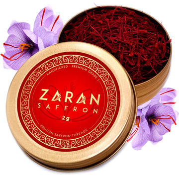 Zaran Saffron, Superior Saffron Threads (Super Negin) Premium Grade Saffron Spice For Paella, Risotto, Tea'S, And All Culinary U