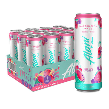 Alani Nu Energy Drinks, Sugar Free, 200mg Caffeine, Biotin, B Vitamins, 12 Fl Oz Cans, Pack of 12