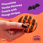 Keebler Spookie Fudge Stripes, Chocolatey Vanilla-Flavored Cookies with Orange Stripes, 9.5 oz Pack