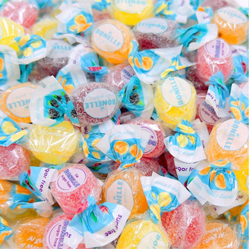 Bonelle Italian Sugar-Free Fruit Jelly Candy, Individually Wrapped (1 Pound Bag - Approx. 110 Count)
