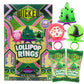 Wicked Lollipop Rings  Individually Wrapped Fruit Flavored Candy  Perfect Party   18 Count