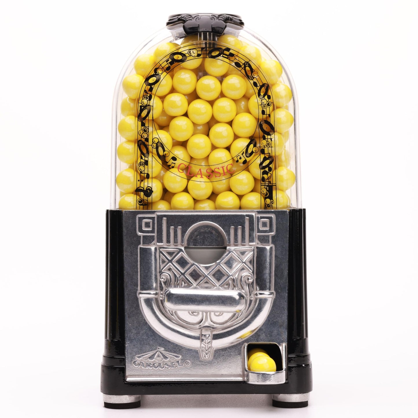 Shimmer Gumballs - Bubble Gum For Kids Yellow Candy - 3 Packs Pearl Lemon Gumballs 3.5 Oz Chewing Gum - Nostalgic Valentines Can