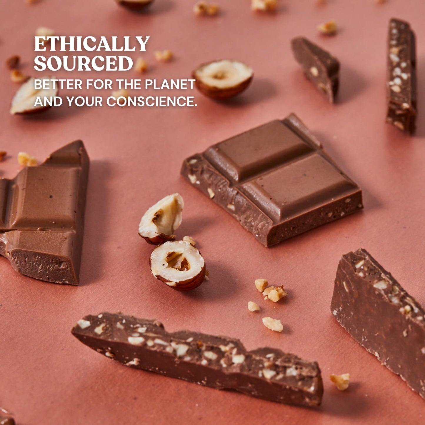 7Th Heaven Vegan Hazelnut Cream Oat Milk Chocolate Bar, Plant Based Dairy Free Chocolate With Hazelnut Cream Filling, Fair Trade