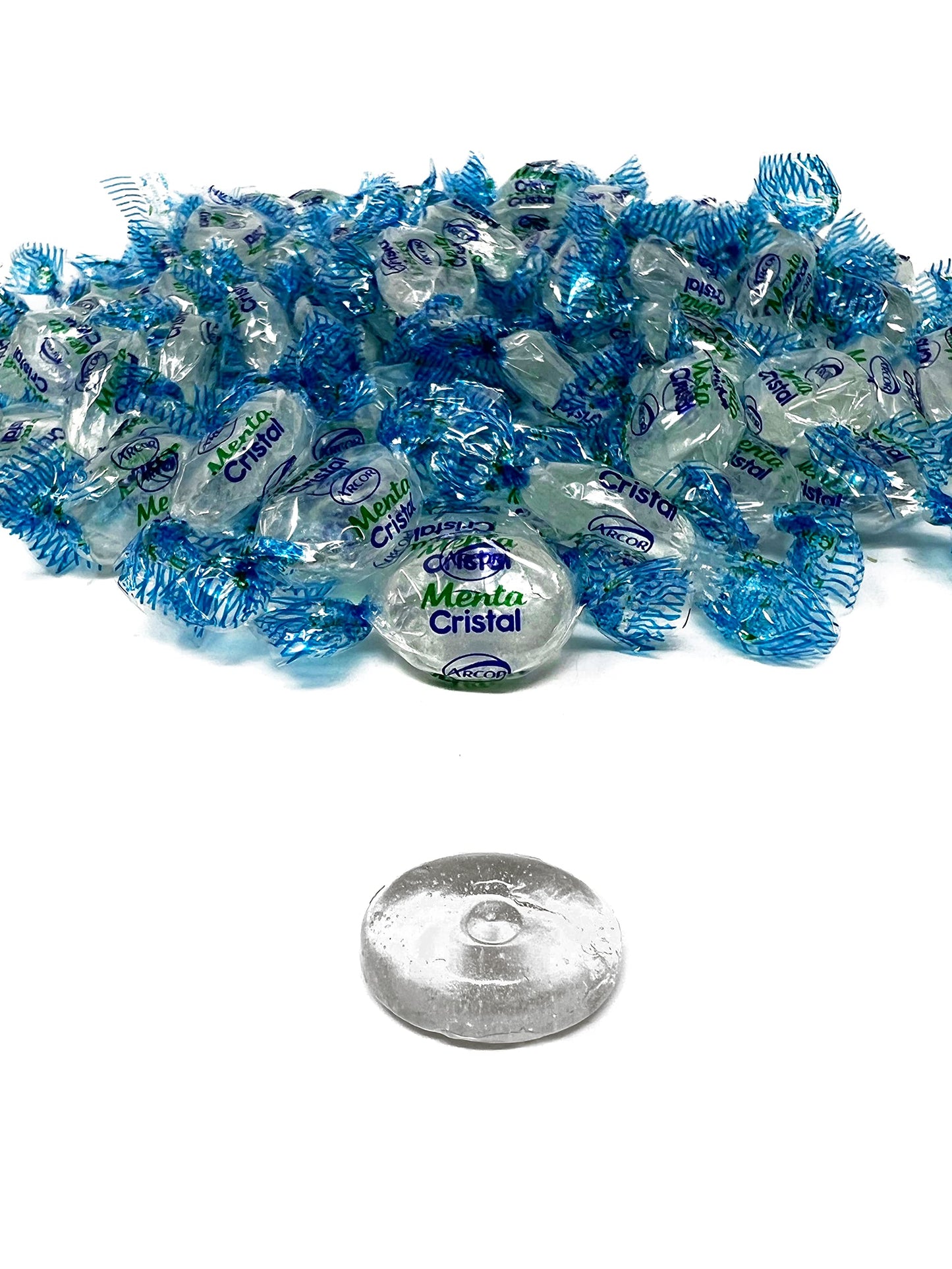 Assortit Crystal Clear Mints - Hard Candies - 1 lb - Individually Wrapped - Refreshing After Dinner Treat - Clear