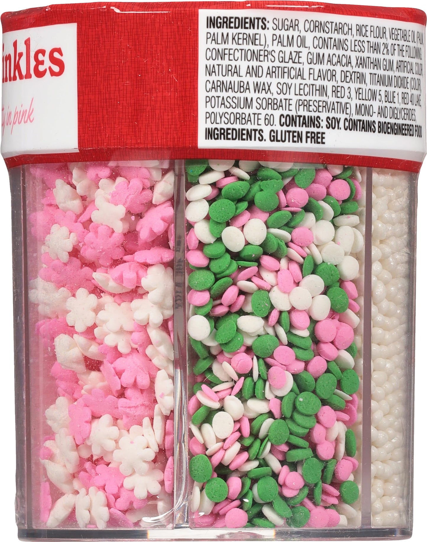 Betty Crocker 6 Cell Sprinkles, Pretty In Pink, Dessert Sprinkles For Cake, Cupcake, Cookies, Gender Reveal, Baby Showers, Pink