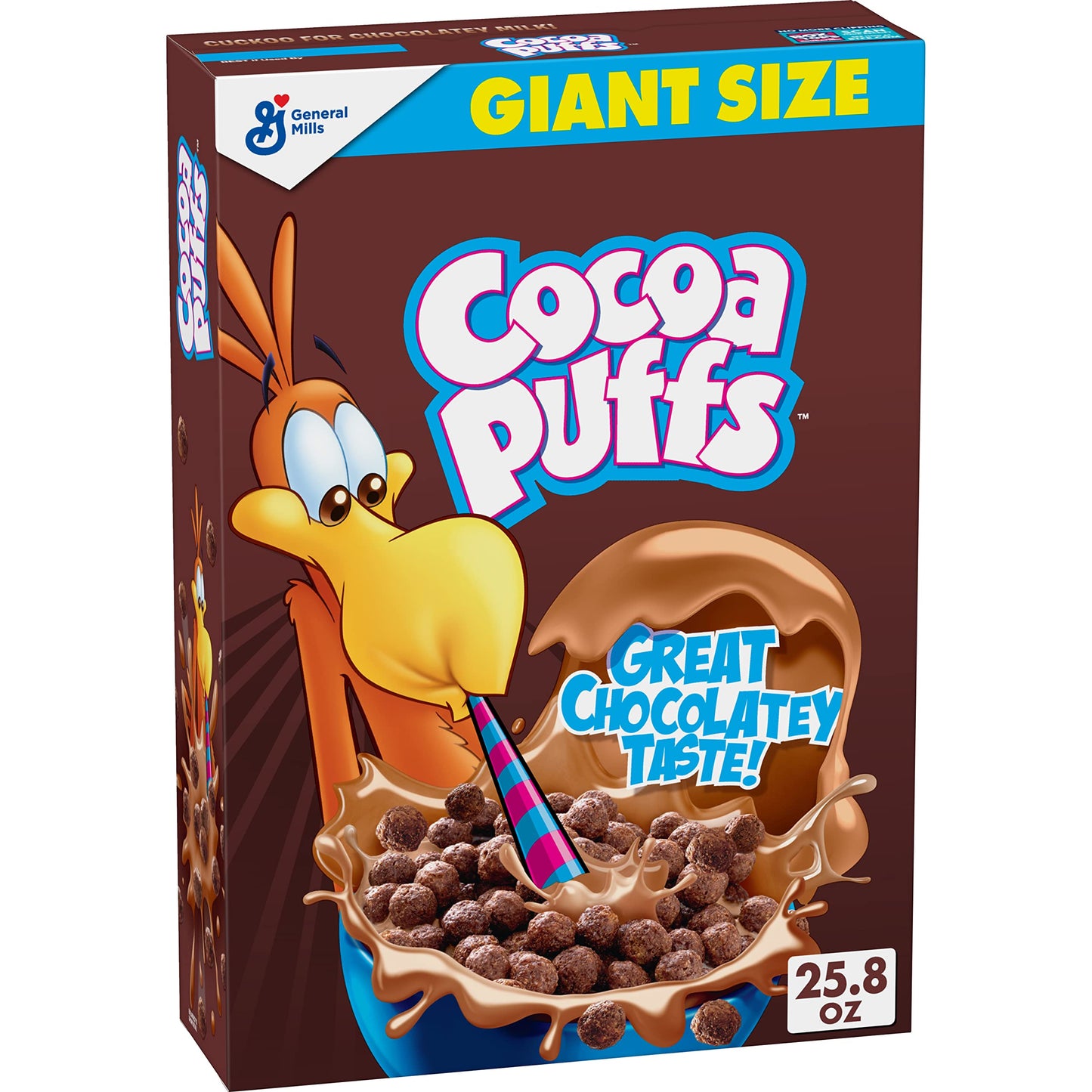 Cocoa Puffs, Chocolate Breakfast Cereal with Whole Grains, Giant Size, 25.8 oz