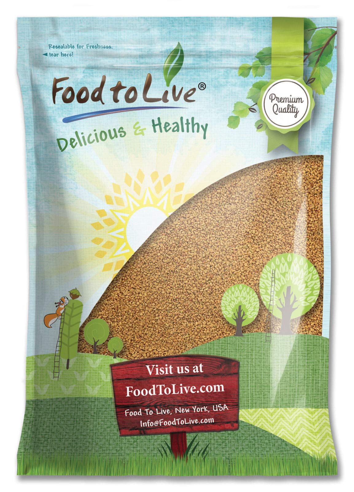 Fenugreek Seeds, 10 Pounds — Non-Gmo Verified, Whole, Raw, Sproutable, Vegan, Kosher, Bulk Methi, Good Source Of Dietary Fiber, Protein, Iron, Great For Pickling, Vegetable Dishes, And Spice Mixes
